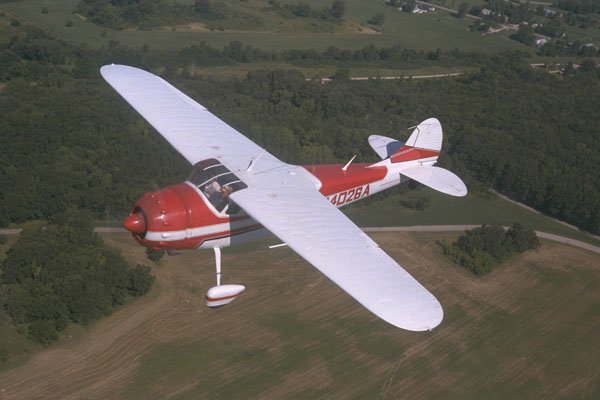 417006 Cessna 195, 1952, Oshkosh, WI A4 Photo Print