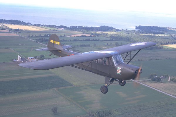 417008 Taylorcraft L 2, 1943, Oshkosh, WI A4 Photo Print