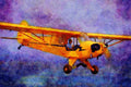 417015 Piper J 3 Cub, 1939, Marshal, MO A4 Limited Edition Watercolour Print