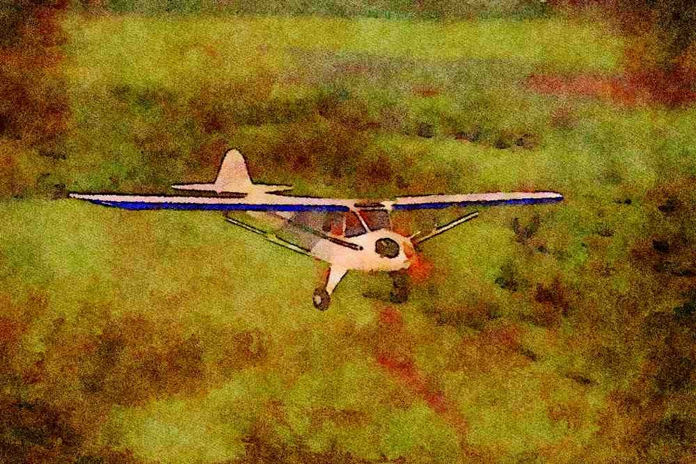 417018 Taylorcraft BC, 1939, Warrensburg, MO A4 Limited Edition Watercolour Print