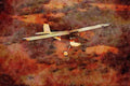 417019 Cessna 140, 1947, Justin, TX A4 Limited Edition Watercolour Print