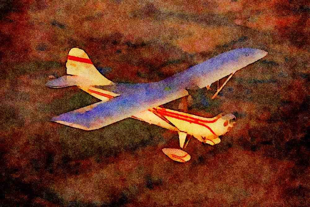 417020 Aeronca Champ, 1946, Justin, TX A4 Limited Edition Watercolour Print