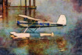 417032 Republic Seabee, 1947, Clearlake, CA A4 Limited Edition Watercolour Print
