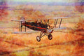 417043 Waco Straightwing, 1929, Justin, TX A4 Limited Edition Watercolour Print