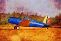 417073 Vultee BT 13, WWII, Columbia, CA A4 Limited Edition Watercolour Print