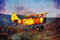 417089 Naval Aircraft Factory N3N 3, 1940, Calistoga, CA A4 Limited Edition Watercolour Print