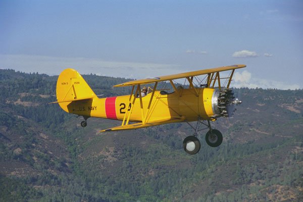 417089 Naval Aircraft Factory N3N 3, 1940, Calistoga, CA A4 Photo Print