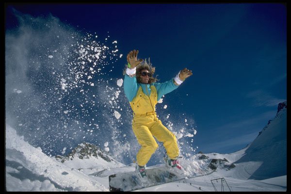 418037 Snowboarding And Smiling A4 Photo Print