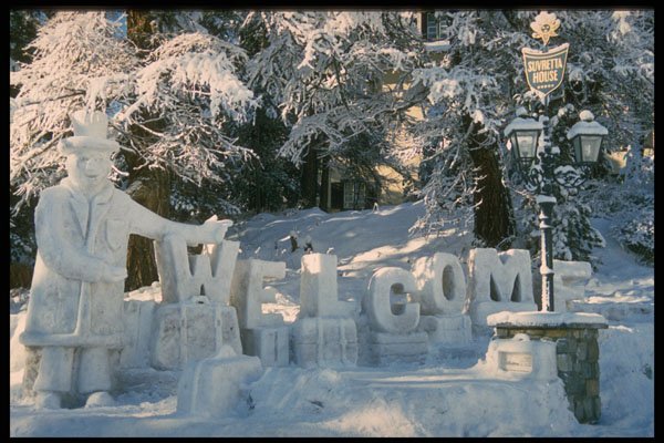 418056 Ice Sculpture A4 Photo Print