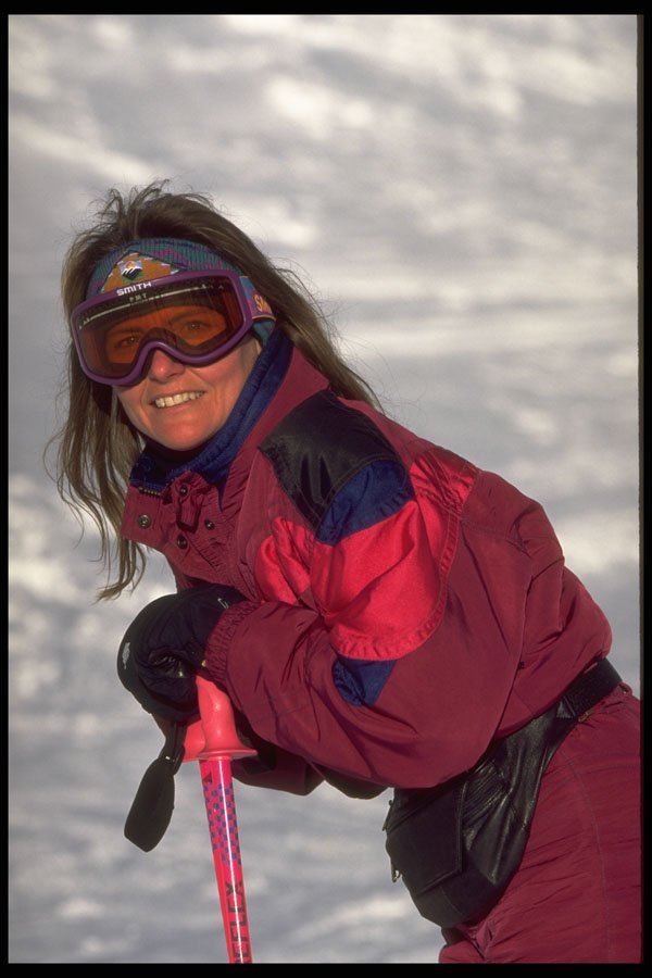 418064 Ski Model A4 Photo Print