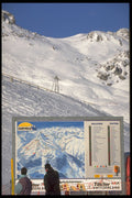 418067 Ski Map Directions A4 Photo Print