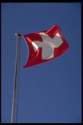 418068 Swiss Flag A4 Photo Print