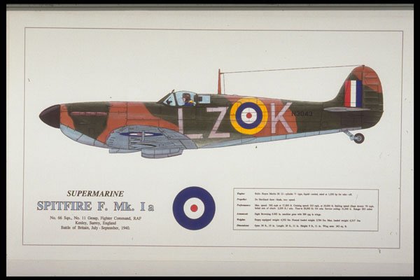 419000 Supermarine Spitfire F. Mk. Ia A4 Photo Print