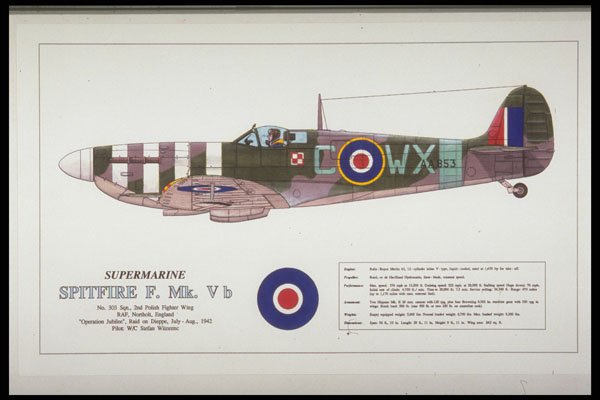 419003 Supermarine Spitfire F. Mk. V B A4 Photo Print