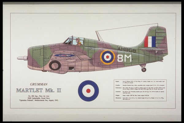 419006 Grumman Martlet Mk. II A4 Photo Print