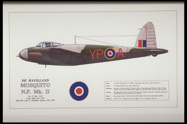 419018 De Havilland Mosquito N.F. Mk. II A4 Photo Print