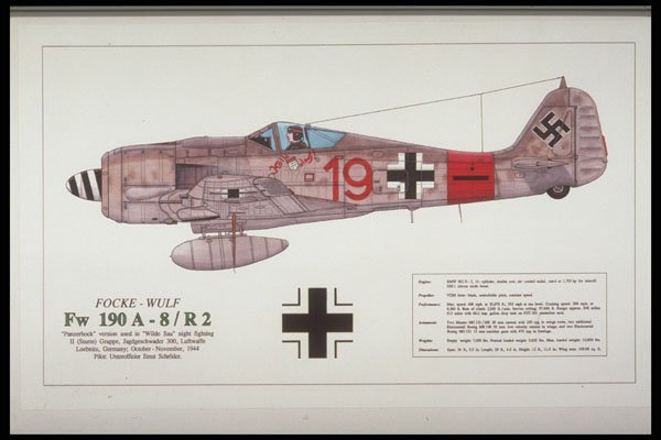 419020 Focke Wulf Fw 190 A 8 R2 A4 Photo Print