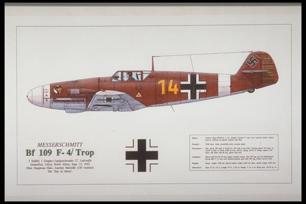419024 Messerschmitt BF 109 F 4 Trop A4 Photo Print