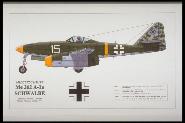 419028 Messerschmitt ME 262 A 1a Schwalbe A4 Photo Print