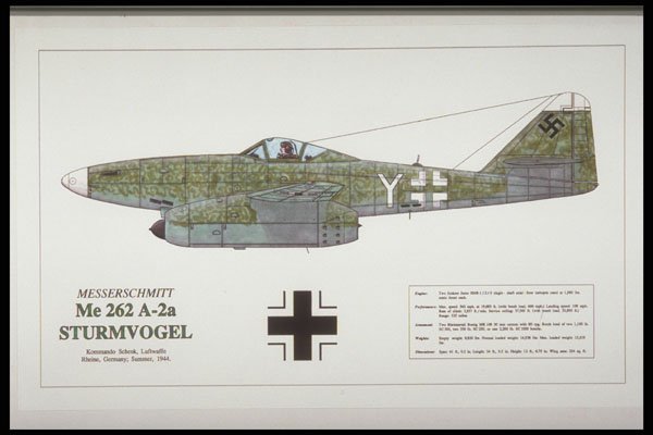 419029 Messerschmitt ME 262 A 2a Sturmvogel A4 Photo Print