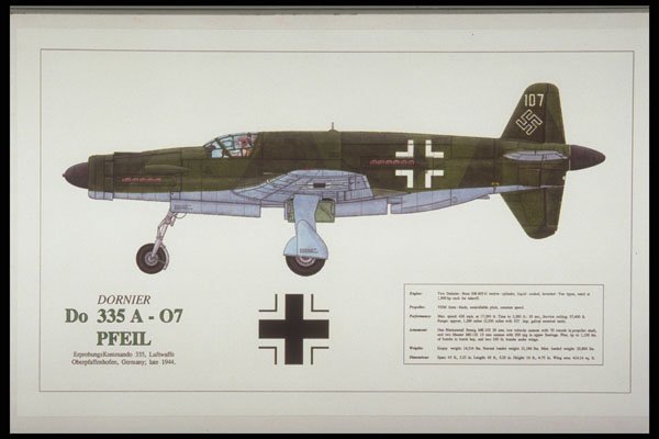 419030 Dornier Do 335 A 07 PFEIL A4 Photo Print