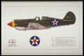 419041 Curtiss P 40C A4 Photo Print