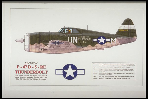 419044 Republic P 47D 5 RE Thunderbolt A4 Photo Print