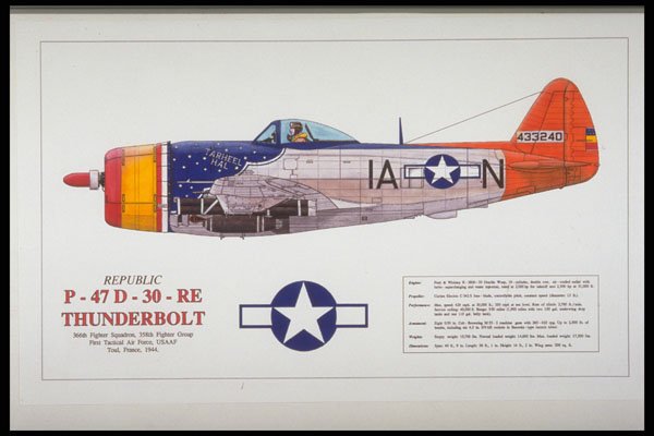 419045 Republic P 47D 30 RE Thunderbolt A4 Photo Print