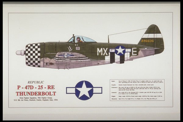 419047 Republic P 47D 25 RE Thunderbolt A4 Photo Print