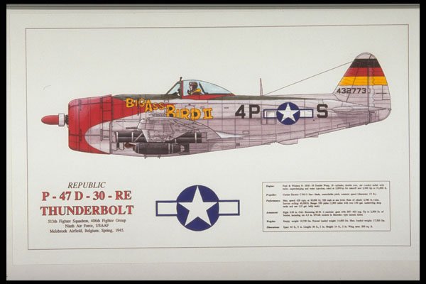419050 Republic P 47D 30 RE Thunderbolt A4 Photo Print