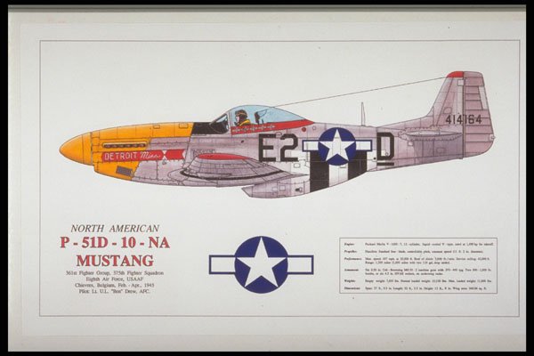 419051 North American P 51D 10 NA Mustang A4 Photo Print