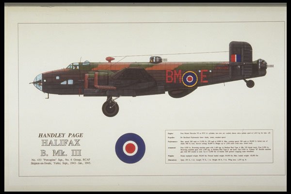 419055 Handley Page Halifax B. Mk. III A4 Photo Print