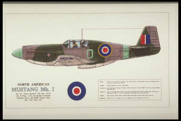 419059 North American Mustang Mk. I A4 Photo Print