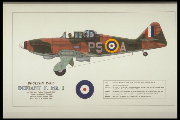 419068 Boulton Paul Defiant F. Mk. I A4 Photo Print