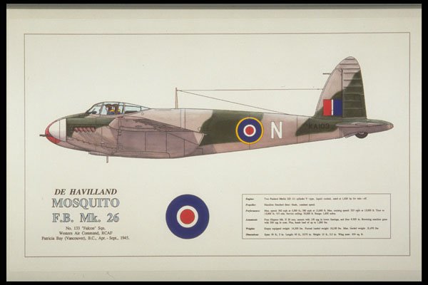 419069 De Havilland Mosquito F.B. Mk. 26 A4 Photo Print