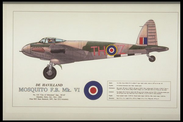 419071 De Havilland Mosquito F.B. Mk. VI A4 Photo Print