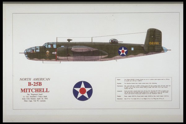 419073 North American B 25B Mitchell A4 Photo Print