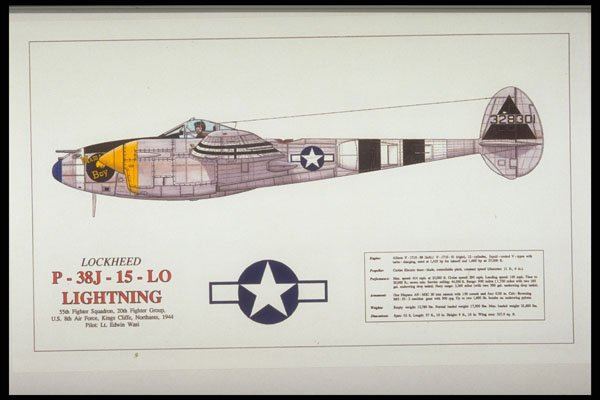 419076 Lockheed P 38J 15 L0 Lightning A4 Photo Print