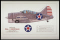 419080 Brewster F2A 3 Buffalo A4 Photo Print