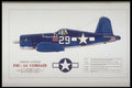 419082 Chance Vought F4U 1A Corsair A4 Photo Print