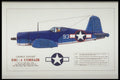 419083 Chance Vought F4U 1 Corsair A4 Photo Print