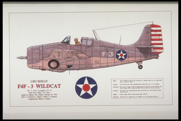 419084 Grumman F4F 3 Wildcat A4 Photo Print