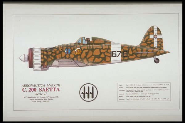 419096 Aeronautica Macchi C.200 Saetta A4 Photo Print