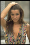 420003 Tammy Brushing Her Hair With Her Hand A4 Photo Print