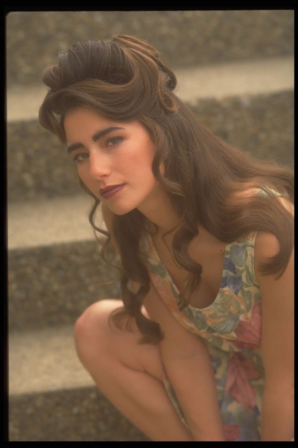 420009 On The Stairs In A Sundress A4 Photo Print
