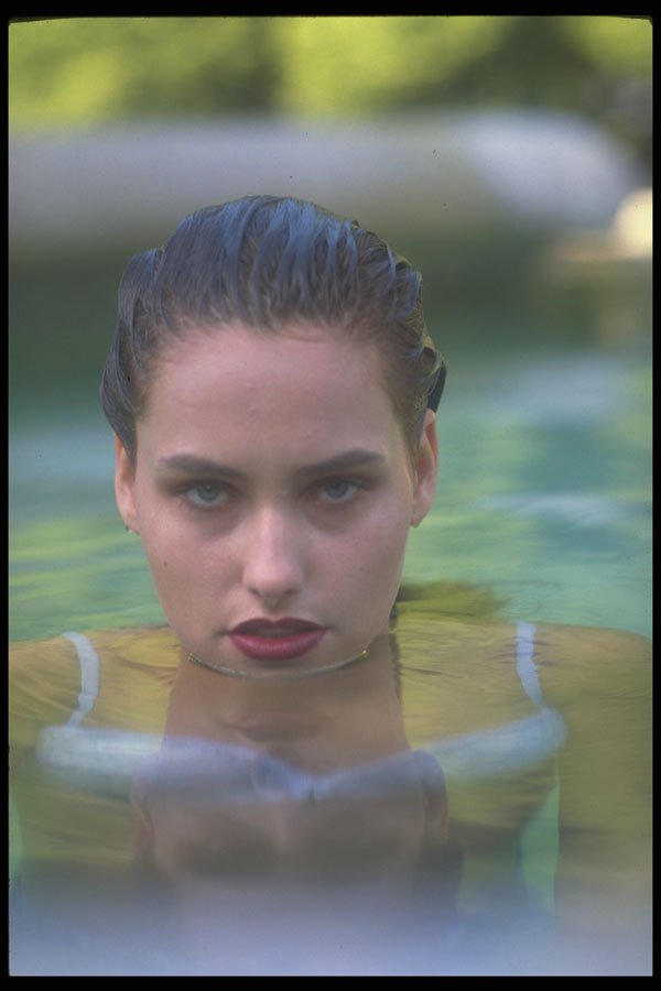 420012 Erin In The Water, Head Shot A4 Photo Print
