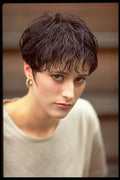 420015 Shot Pixie Cut Hair, Close up View A4 Photo Print