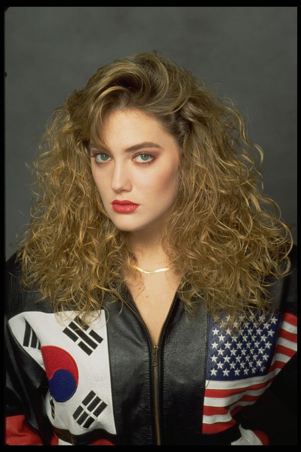 420055 International Beauty In A Leather Jacket A4 Photo Print