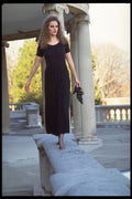 420082 Beth Walking On A Granite Railing A4 Photo Print