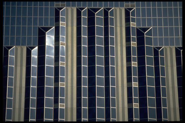 421002 Glass Windows A4 Photo Print